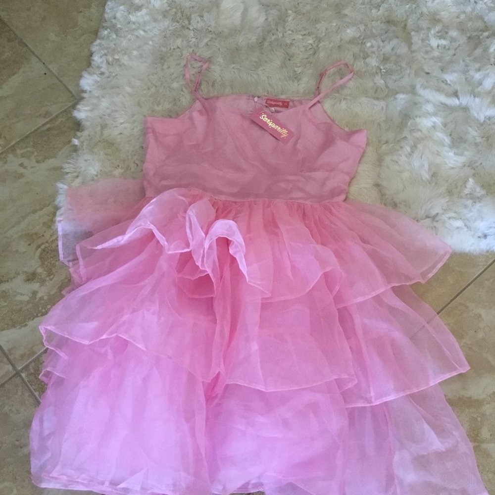 Sarsparilly Pink Ruffle Tulle Valentines Day Party Dress size 3xL New